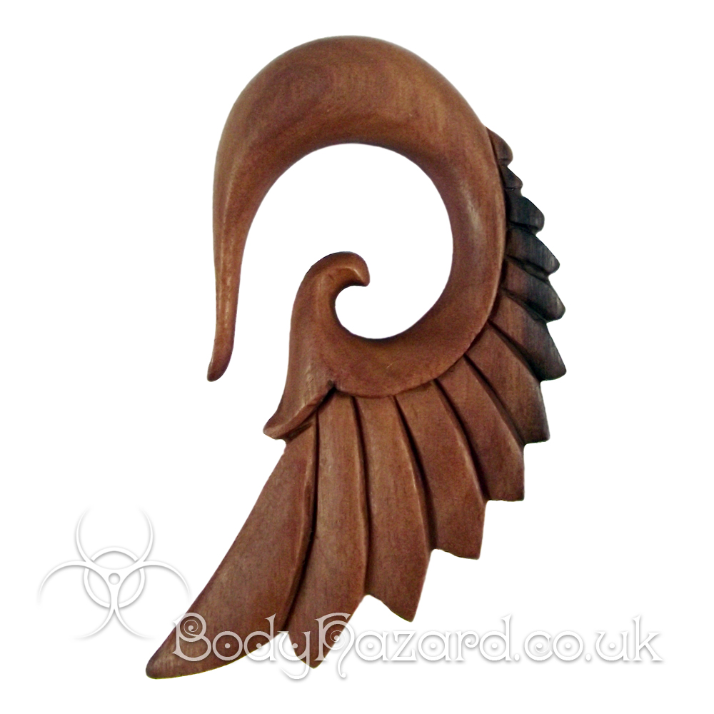 Saba Wood Angel Wing Spirals Saba Wood Angel Wing Spirals