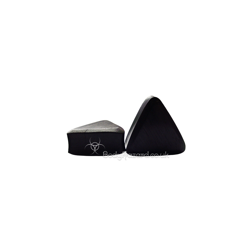 Areng Wood Triangle Double Flared Plugs