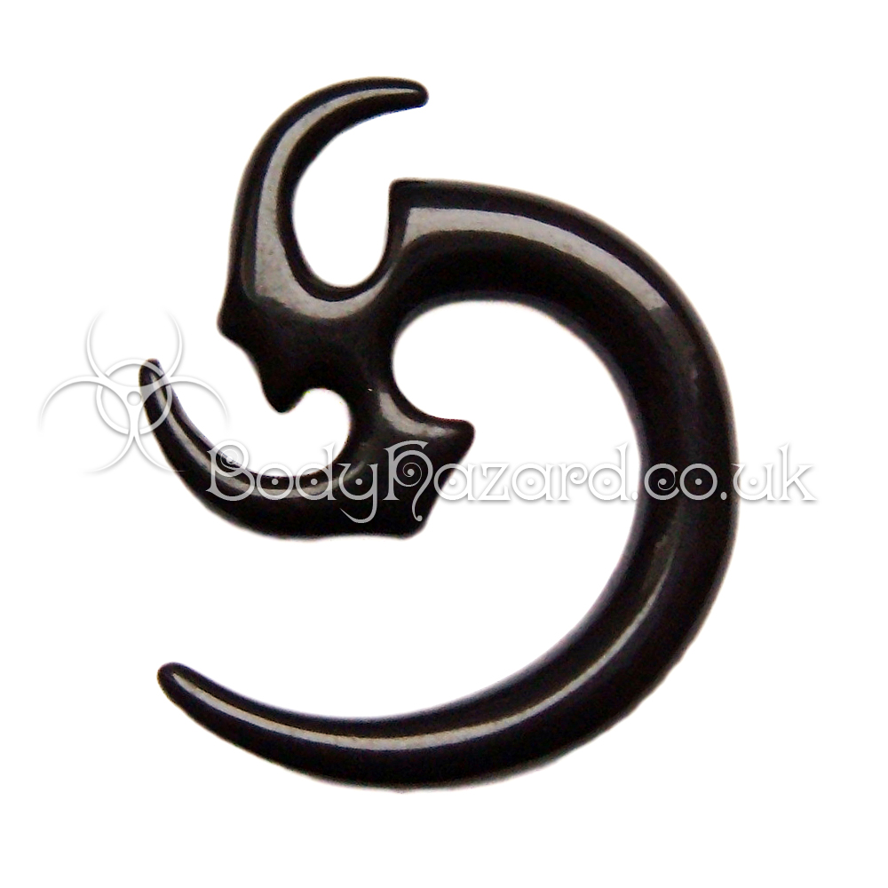 Black Acrylic Hanging Spiral Design #5 Black Acrylic Hanging Spiral Design #5