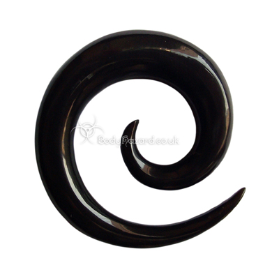 Black Buffalo Horn Spirals