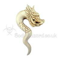 Crocodile Wood Carved Dragon Spiral Crocodile Wood Carved Dragon Spiral