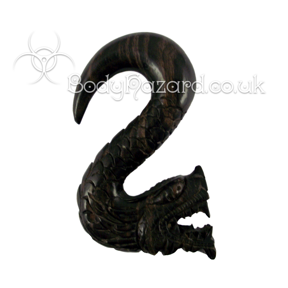 Ebony Wood Dragon Hook Ebony Wood Dragon Hook
