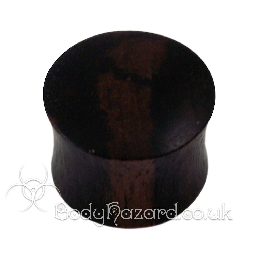 Ebony Wood Double Flared Plugs Ebony Wood Double Flared Plugs