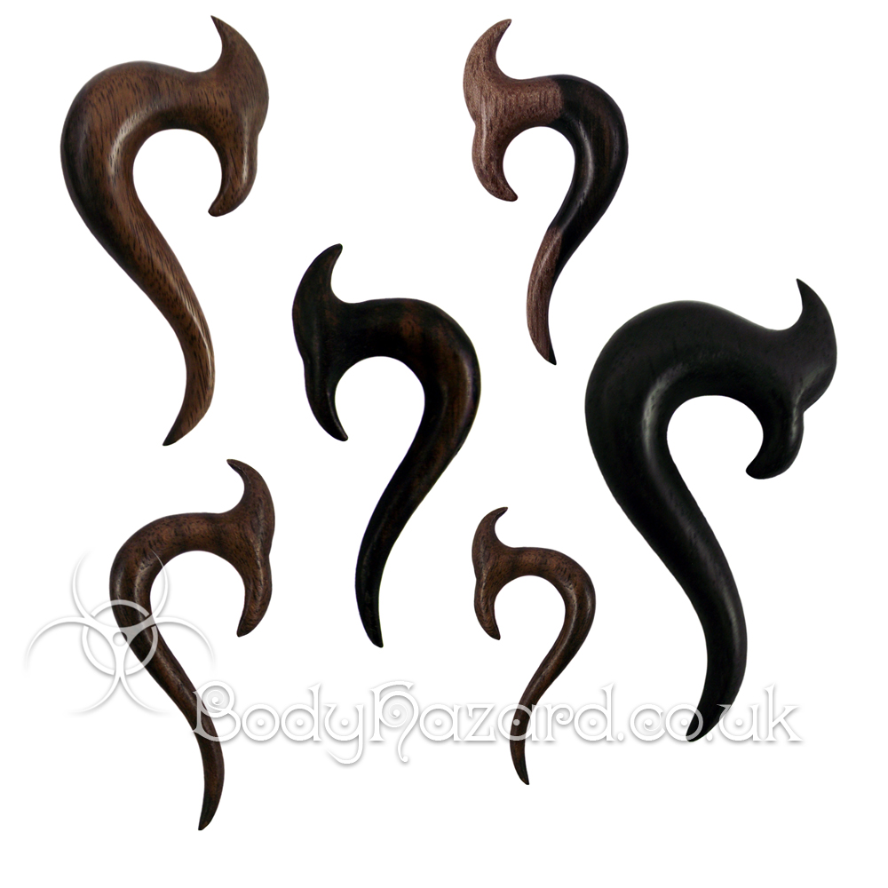 Ebony Wood Serpentine Spirals Ebony Wood Serpentine Spirals