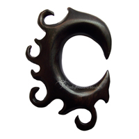 Ebony Wood Curls on Hooks Ebony Wood Curls on Hooks