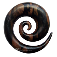 Ebony Wood Spirals