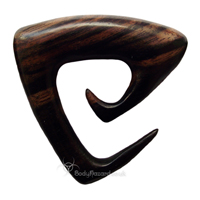 Ebony Wood Triangle Spirals Ebony Wood Triangle Spirals