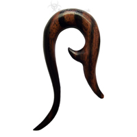 Ebony Wood Whale Tail Hooks Ebony Wood Whale Tail Hooks