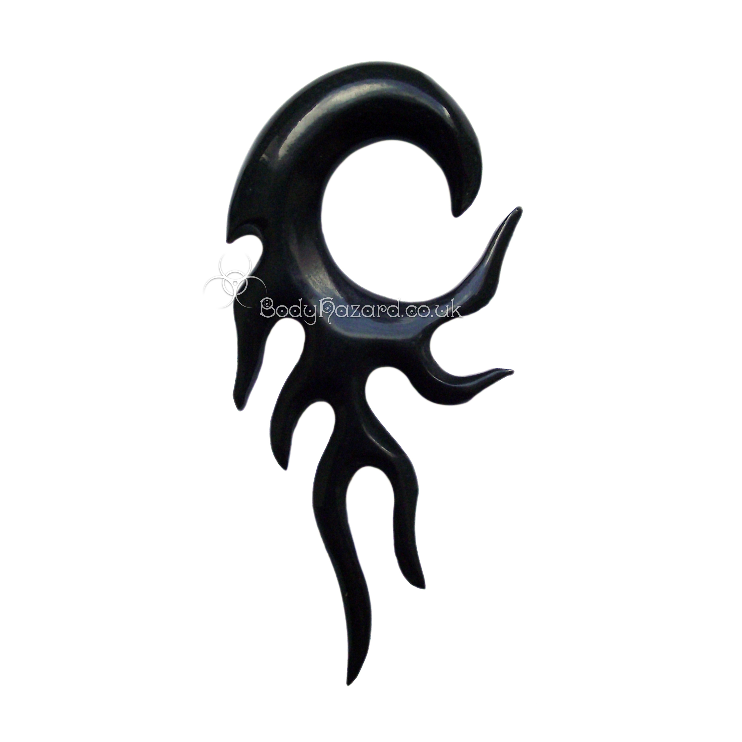 Black Buffalo Horn Flames Hook Black Buffalo Horn Flames Hook