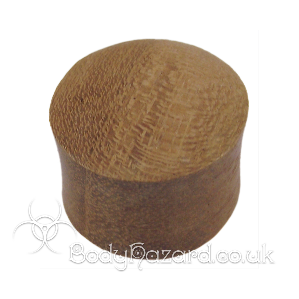 Mahogany Double Flared Plug 20mm 13/16" Mahogany Double Flared Plug 20mm 13/16"