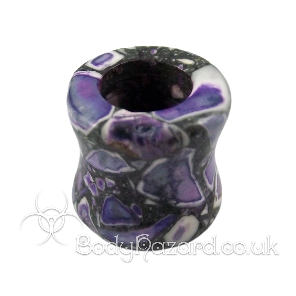 Purple Crazy Agate Stone Eyelets Purple Crazy Agate Stone Eyelets