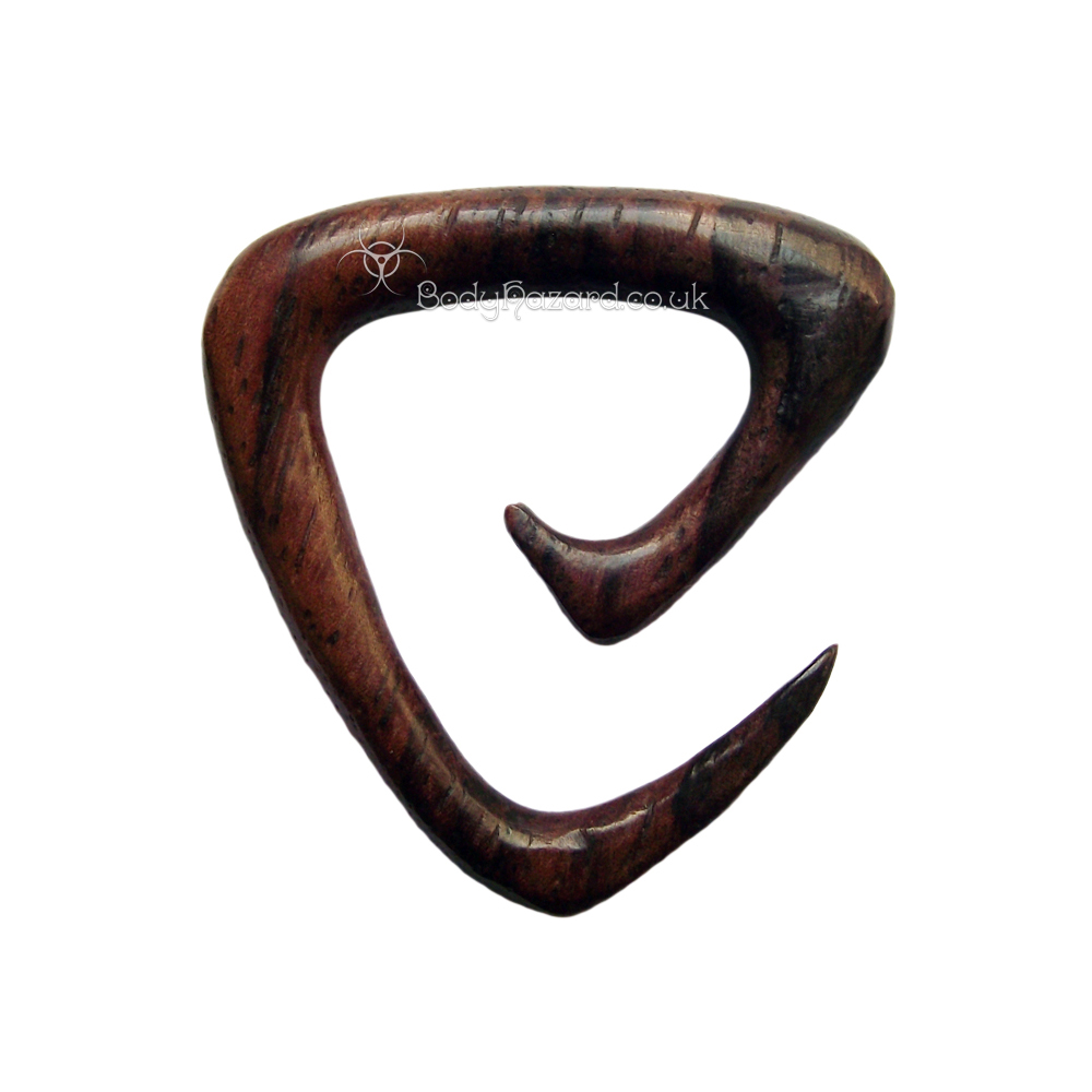 Sono Wood Triangle Ear Spiral 4mm Sono Wood Triangle Ear Spiral 4mm