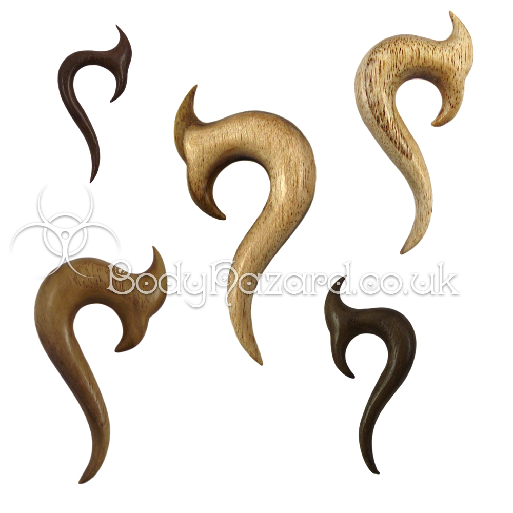 Teak Wood Serpentine Spirals Teak Wood Serpentine Spirals
