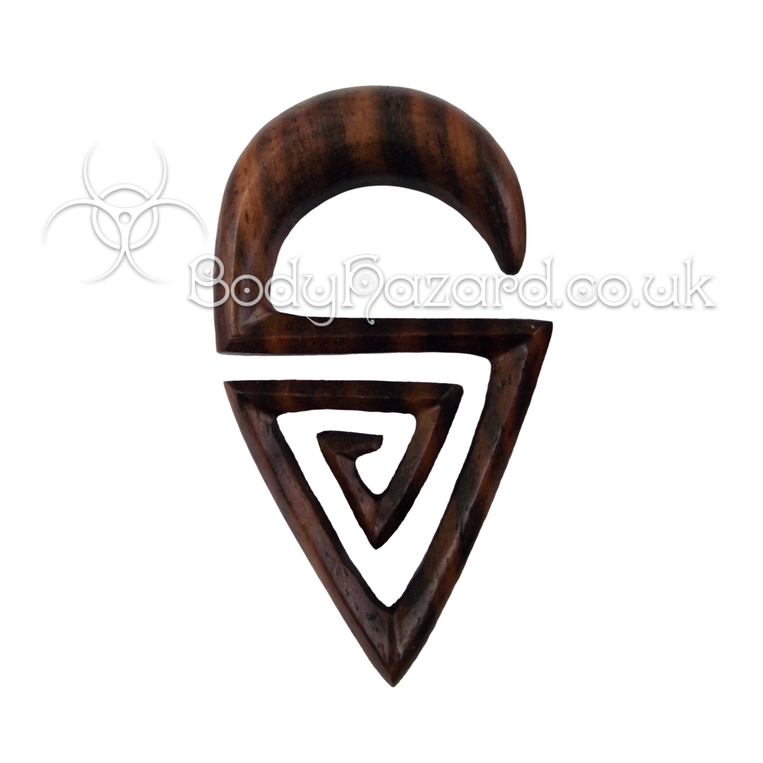 Sono Wood Geometric Triangle Ear Hook Sono Wood Geometric Triangle Ear Hook